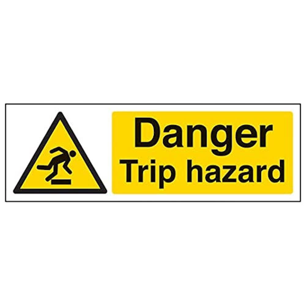 V Safety Eco Friendly Warning General - Danger Trip Hazard - 450 X 150mm