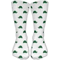 Jadetian Green Tortoise Turtle Cartoon Unisex Athletic Breathable Socks Ankle Socks Casual Sport Socks