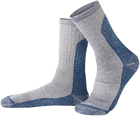 Merino Wool Socks Skiing Hiking Socks Outdoor Men And Women Autumn Winter Thick Warm (blue for men)