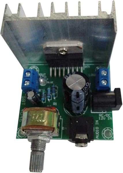 Guangcailun ACDC 12V TDA7297 2x15W Digital o Amplifier DIY Kit Dual Channel Module Mold Replacement