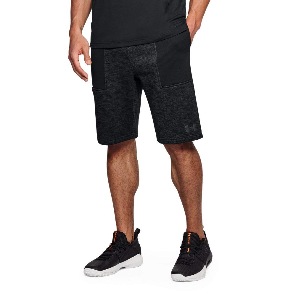 Under Armour Men Baseline Fleece Shorts - Black, Small