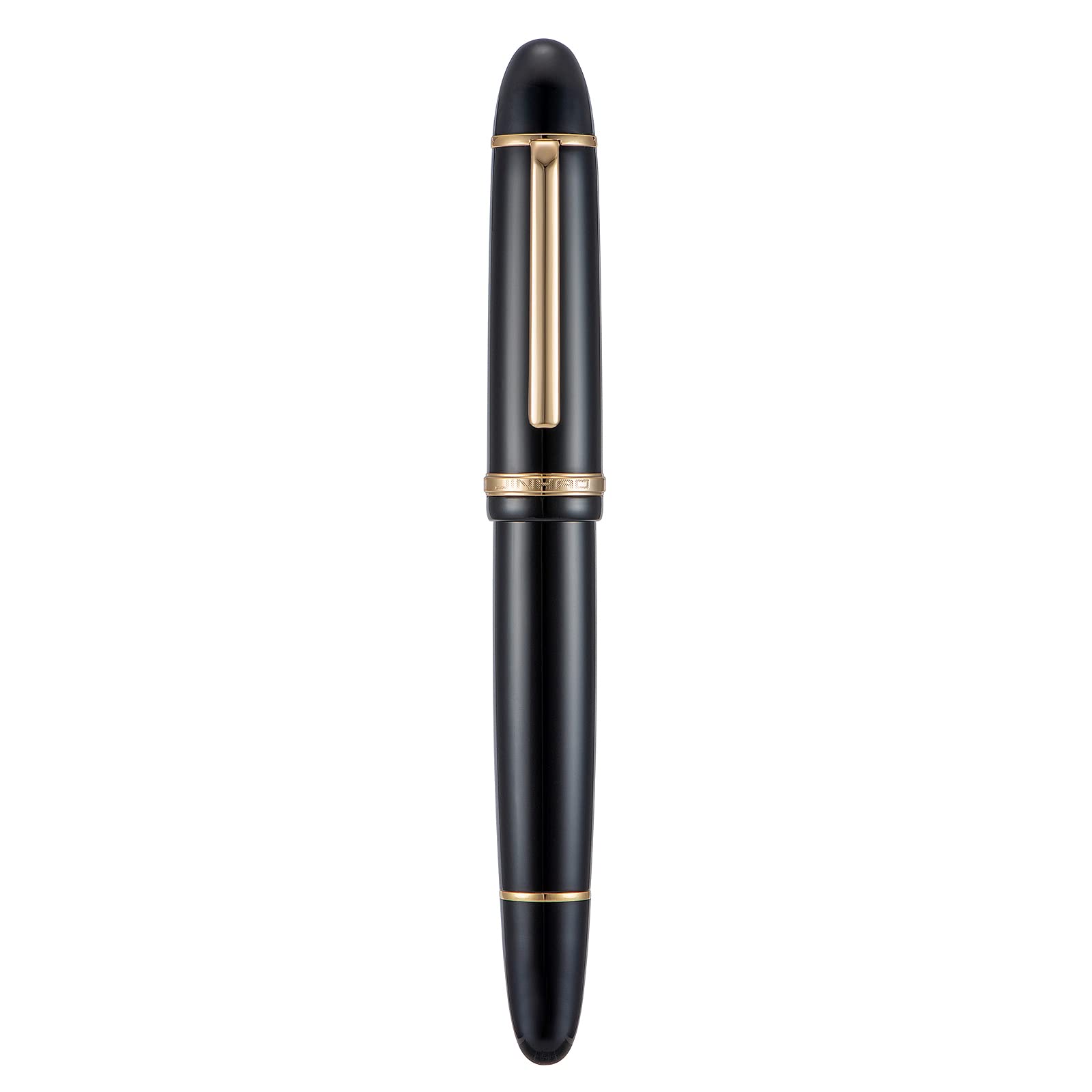 Jinhao X159 Extra Fine Nib Fountain Pen, Black with Golden Clip Acrylic Big Size Writing Pen