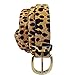 JIEDE Leopard Print Belt for Women Genuine Leather Waist Belts for Jeans