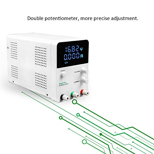 Wanptek Voltage Regulator Switching 4 Digits Blue LED Display Switch Laboratory DC Power Supply 0-30V 0-10A Mini DC Power Supply Precision Variable Adjustable AC 115V/230V 50/60Hz - Thumbnail 4