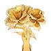Lover Gift Piececool Golden Rose P050-G Model Building DIY 3D Laser Cut Metal Puzzle Toys
