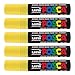 Uni-Paint Paint Marker Pen, Extra-Broad Point, Yellow, 5-Count