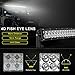 LED Light Bar 50 Inch Curved AUTO Work Light 4D 400W with 8ft Wiring Harness, 40000LM Offroad Driving Fog Lamp Marine Boating Light IP68 WATERPROOF Spot & Flood Combo Beam Light Bar, 2 Year Warrantythumb 3