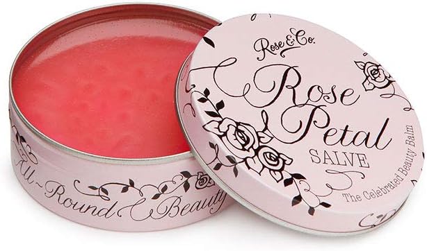 Rose & Co Rose Petal Beauty Salve 20g Multipurpose Balm for Lips Cheeks Brows