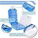 Poxilc Pill Case, 2 Packs Portable Tablet Medicine Vitamin Pill Organizer Container Pill Box 8 Compartments for Travel, Business (Blue&Orange)