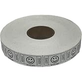 The Ticket Gurus - 2000 White Smile Single Roll Consecutively Numbered Raffle Tickets