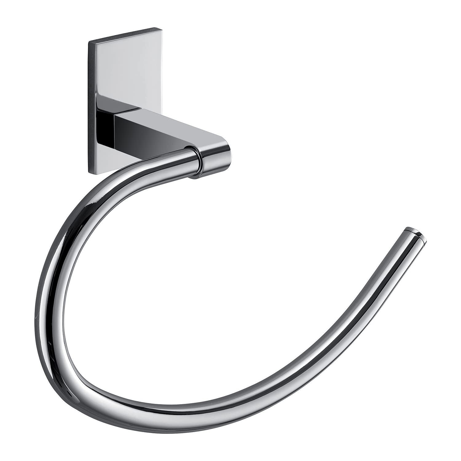 Gedy G-Singapore Ring Towels, Chrome, Stainless Steel and Cromall, 10 Year Warranty, R&D Design, Measures 16.2 x 22.3 x 6.5 cm, Stainless Steel, Chrome, Unique