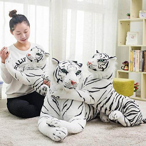 Stogiit Simulacion Creativa Tigre Muneco De Peluche Muneca De Trapo Linda Muneca Tigre Blanco Almohada Regalo De Cumpleanos Para Ninas Tigre Amarillo 1 1 M