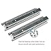 Drawer Slides, URBEST 8 inch Full Extension 3 Section Ball Bearing Side Mounted Drawer Slider for Cabinet Kitchen, 2Pcs (2Pcs 8 inch)