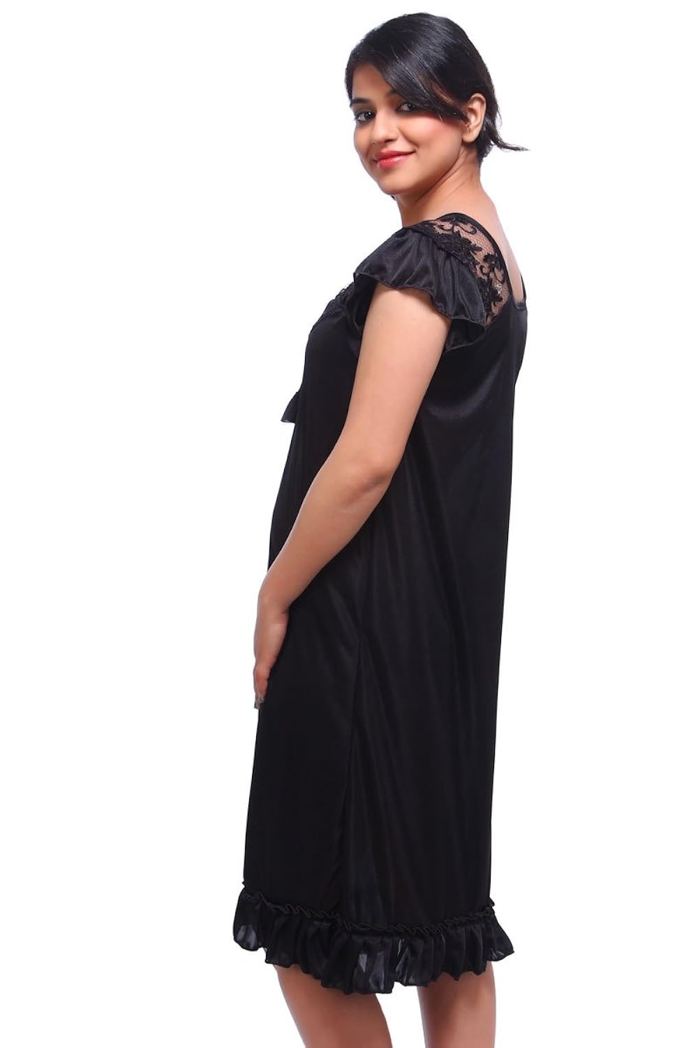 fasense exclusive women satin nightwear short nighty dp033