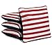 Tailgating Pros Pro-Style Two-Sided Cornhole Bags Slick & Stick Resin Filled Suede and Duck Canvas Set of 8-20+ Color Combos - (Stars/Red Suede & Stripes/Navy Suede)