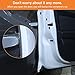 2 Packs Car Door Edge Guards U Shape Universal 33 Feet Car Door Bumper Edge Guard Strip Protection Trim Anti-Collision PVC Clips Seal Protector for Most Car