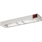 48 Inch Food Heat Lamp Overhead Food Warmer Commerical Strip Warmers 1100 Watts with Chain and Us Plug,110v (48")