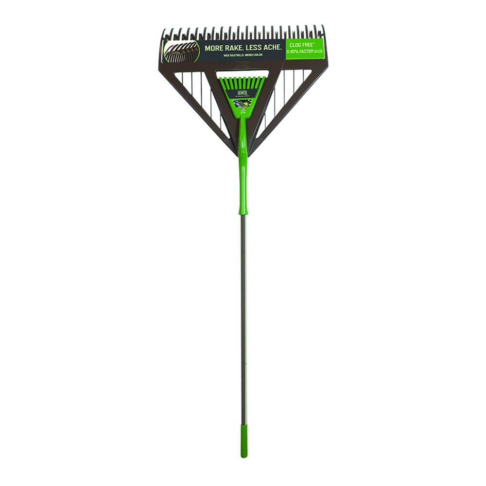 Photo 1 of **DAMAGE TO HANDLE**
AMES 2714000 2-in-1 26-Inch Dual-Tine Poly Leaf Rake with Comfort Grip, 71