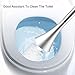 H-risen Toilet Brush with 304 Stainless Steel Base + ABS Plastic Handle (White)