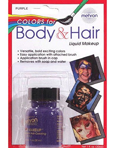 Costumes For All Occasions Dd206 Liquid Makeup 1 Oz Purple