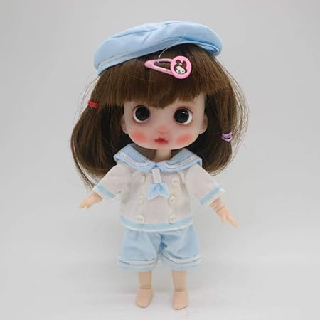 Amazon Ob11 人形カスタマイズ 1 8 Bjd人形ob人形diyポリマークレイ人形ミニ人形 Doll 2 Nude Doll No Wig フィギュア ドール 通販
