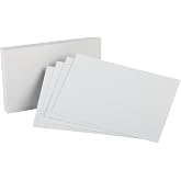 Oxford Blank Index Cards, 5" x 8", White, 100/Pack