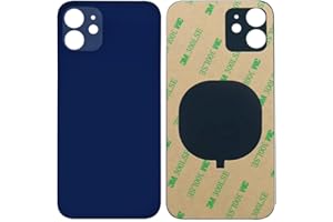 1PC Back Cover Glass for iPhone 12 Battery Housing Cover Rear Door Replacement 2IN1 Quality with Pre-Installed Adhesive
