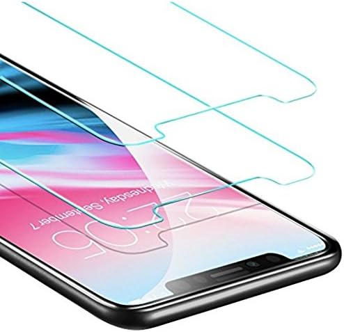 iPhone X Screen Protector, iPhone 10 Screen Protector, KishMush [1-Pack] ESR Premium Tempered Glass [22 pounds Force Resistant], Bubble Free, Anti-Shatter, Anti-Scratch, Anti-Fingerprint for iPhone X 5.8-inch