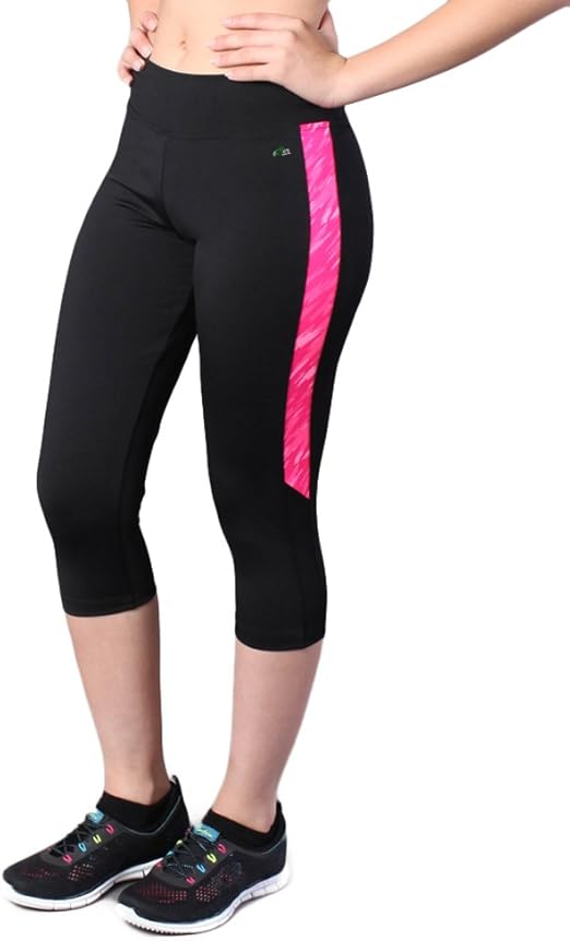 Pro Active Hot Pink Capris Leggings (Medium) at Amazon Women’s Clothing
