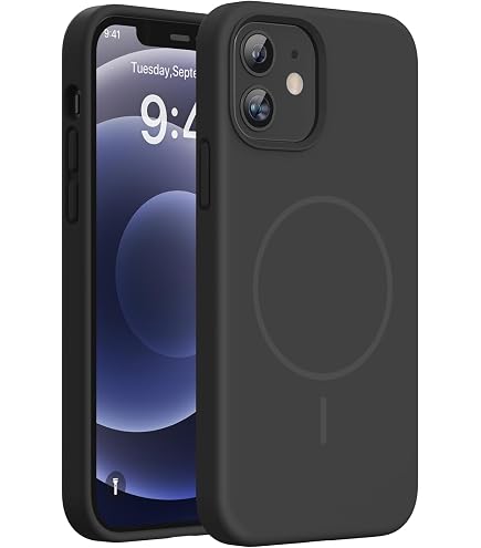 Amazon.com: JETech Magnetic Matte Case for iPhone 12/12 Pro, Black