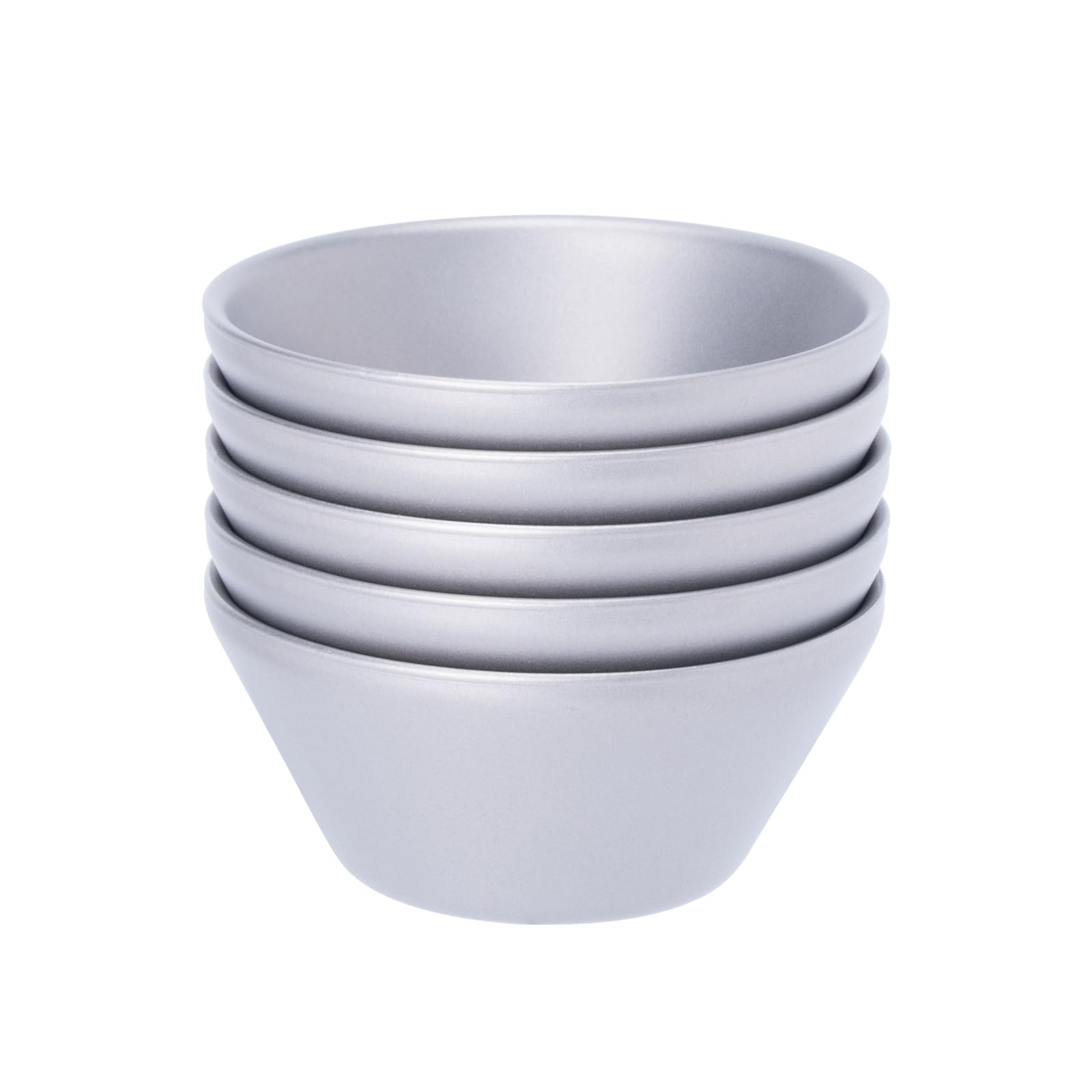 Boundless Voyage 30ml Titanium Tea Cup Double-Layer Insulation Portable Camping Teapot Set Mug for Coffee Liquor Picnic Hiking Drinkware (Ti3083D-5pcs)