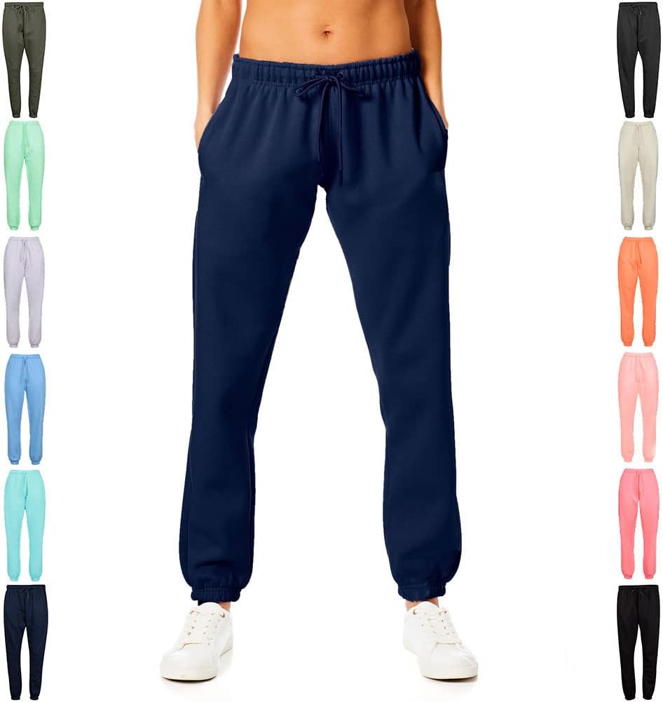 Light & Shade Navy Fleece Joggers with Drawstring Waist XS