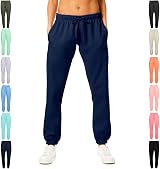 Light & Shade Navy Fleece Joggers with Drawstring Waist XS