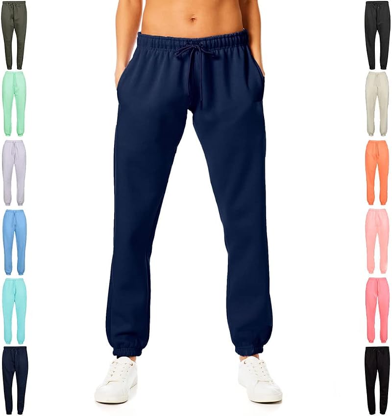 Light & Shade Navy Fleece Joggers with Drawstring Waist XS