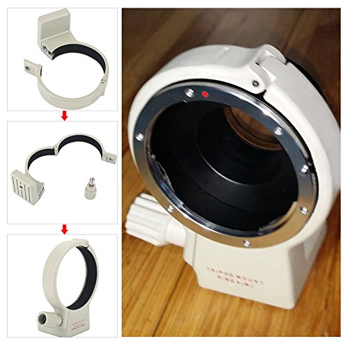 Mugast Metal Tripod Collar Mount Ring, Lens Collar Replacement Foot Tripod Mount Ring for Canon EF 70-200mm f4/4L, is and USM/EF 300mm f4/4L USM/EF 400mm f/5.6L USM
