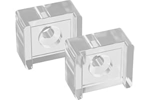 PalpitateC Sliding Shower Door Clear Acrylic Finger Pull for Sliding Shower Door, Shower Door Bumpers for Glass Sliding Moving Doors, 2 Pc Shower Door Replacement Parts