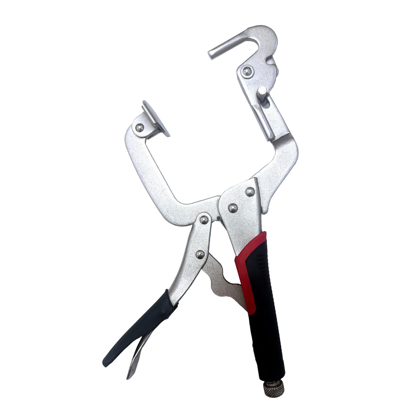 Folpus Metal Face Clamp Corner Clamp Fixing Two Ways Pocket Hole Clamp Right Angle Clamp for Welding Jointing Furniture Making
