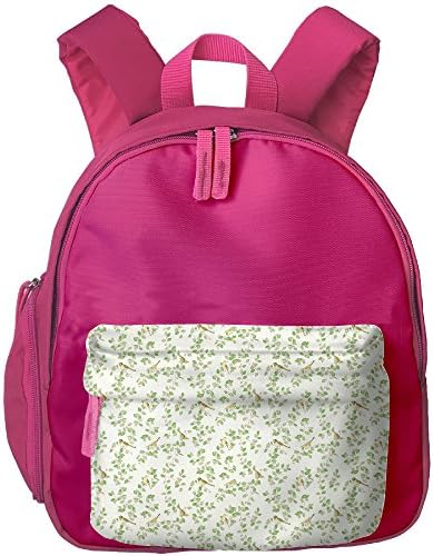 Spring Leaf Forest Kid's Shoulder Backpack Backpack For Teens Boys Girls Students Pink