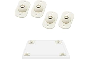 Dohia Self Adhesive Caster Wheels 360° Mini Swivel Wheels Stainless Steel Paste Universal Wheel 360 Degree Rotation Sticky Pulley D1-ZTSGZHL