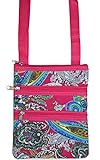 World Traveler Pink Paisley Small Hipster Cross Body