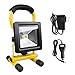 Morpilot LED Work Light, Waterproof Flood Lights Built-in Rechargeable Battery Portable Light for Outdoors Camping Emergency Light Workshop, Construction Site Garage, Garden, Lawn and Yard (4400mA)