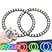 QiuKo 4pcs 60mm RGB Halo Rings Headlight Car Angel Eyes Motorcycle with 24 Keys Controller