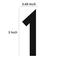 3 Inch Self-adhesive Mailbox Numbers, Modern House