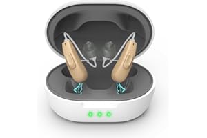 AVICILL Not Amplifiers True Professional Hearing Aids for Seniors with Hearing Loss - 16-Channel DSP Noise Cancellation, OTC Rechargeable BTE Hearing Aids with Charging Case