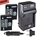 Pack of 2 DMW-BCG10, DMW-BCG10E, DMW-BCG10PP Batteries and Battery Charger for Panasonic Lumix DMC-3D1, DMC-SZ8, DMC-TZ6, DMC-TZ7, DMC-TZ8, DMC-TZ10, DMC-TZ18, DMC-TZ19, DMC-TZ20, DMC-TZ25, DMC-TZ30, DMC-TZ35, DMC-ZR1, DMC-ZR3, DMC-ZS1, DMC-ZS3, DMC-ZS5, DMC-ZS6, DMC-ZS7, DMC-ZS8, DMC-ZS9, DMC-ZS10, DMC-ZS15, DMC-ZS19, DMC-ZS20, DMC-ZS25, DMC-ZX1, DMC-ZX3