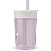 Owala Kids Insulation BPA-Free Plastic Tumbler with Spill Resistant Flexible Straw, Easy to Clean, Kids Water Bottle, Great for Travel, Dishwasher Safe, 15 Oz, Mint and Pink, (Unicorn)