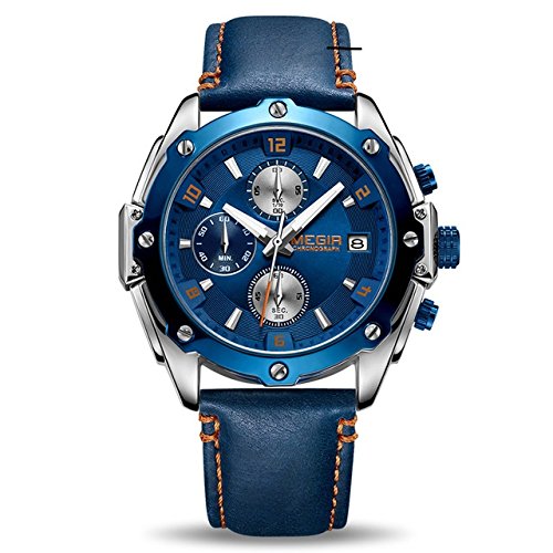 Guess Analog Blue Dial Mens Watch - W0247G3