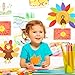 URATOT 9 Sets Thanksgiving Turkey Craft Kits DIY Festive Fall Thanksgiving Party School Activities Door Hanging Decoration Party Favor