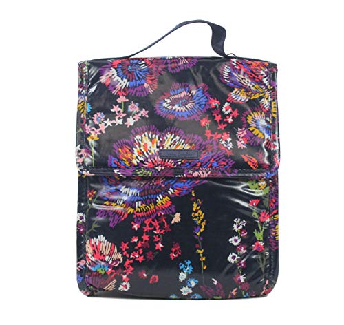 Vera Bradley Midnight Wildflowers Lunch Sack