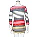 Sunfei Fashion Women Loose Blouse Ladies Casual Tops T-Shirt (M, Red)